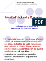 Educacion Artistica e Identidad Nacional