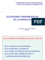 SESION 3 Ecuac. Fund. de La Hidraulica