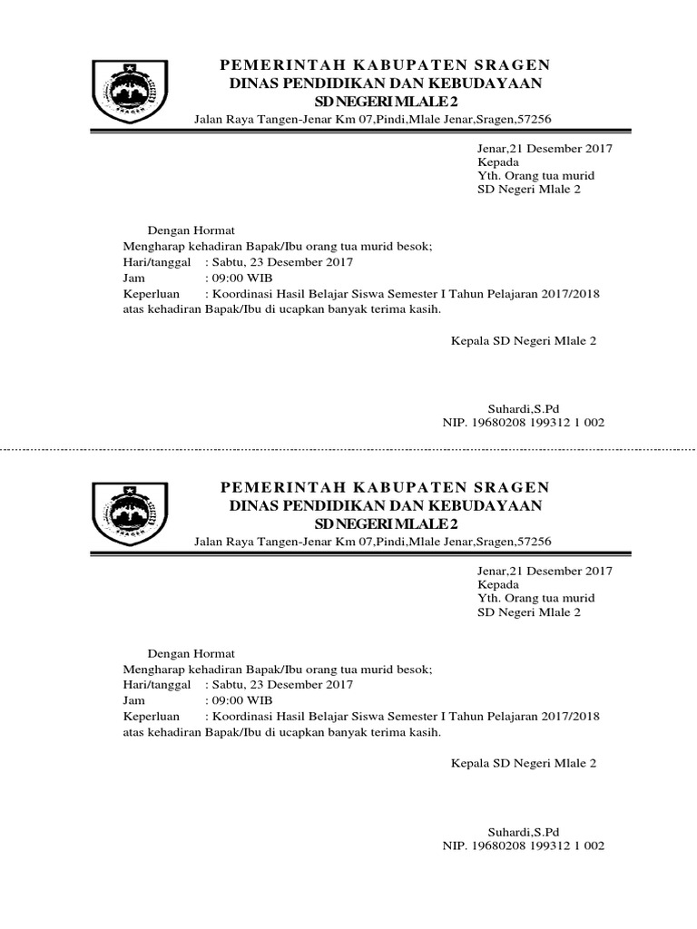 4100 Koleksi Contoh Undangan Rapat Wali Murid Dalam Bahasa Inggris Gratis