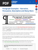 Paragraph Examples - Narrative, Persuasive, Descriptive and Many More - Teaching Writing Fast and Ef