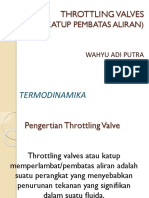 Throttling Valves dan Penerapannya