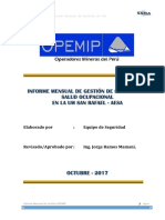 9 Informe Mensual Gestion de SSO Octubre 2017