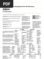 Inventory Management for Pharmacists