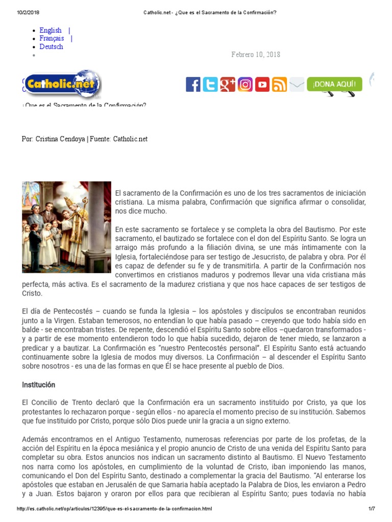 En Que Creen Los Testigos De Jehova Catholic Net Que Es El Sacramento de La Confirmación | PDF | Confirmación | Cristo  (título)