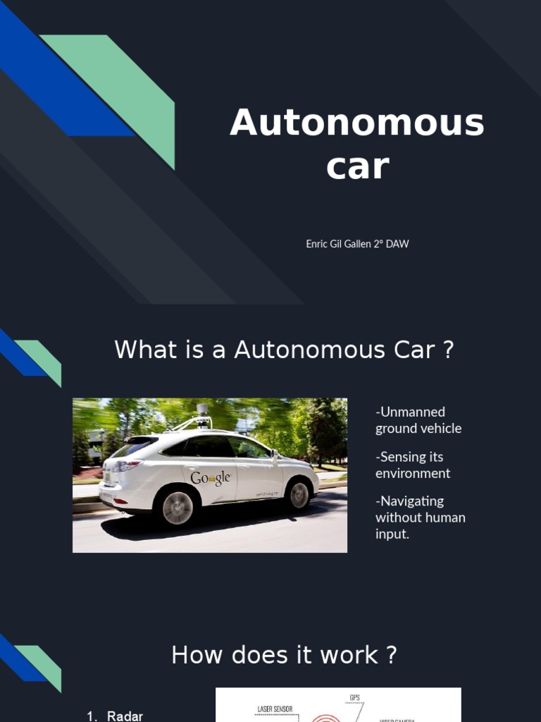 Introduction to Autonomous Vehicles | PDF