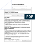 Assignment Submission Form: (Undergraduate and Postgraduate Courses)
