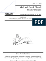 Sunday Bulletin - Jun 20 2010