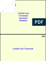 Linked List: Traversal Insertion Deletion