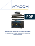 Application Notes- Proteção Da CPU e Gerência Do DmSwitch. Uso Das Proteções Para Evitar Alto Consumo de CPU e Memória, Bem Como Acessos à Gerência