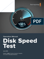 Disk Speed Test Manual