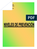 Niveles de Prevención 2012