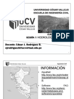 Sesión 1 - HIDROLOGÍA - Hidrología en El Perú PDF