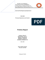 Prelims Report: Che-529 Process Dynamics and Control