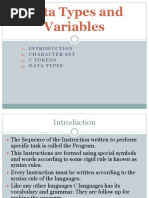 Datatypes and Variables