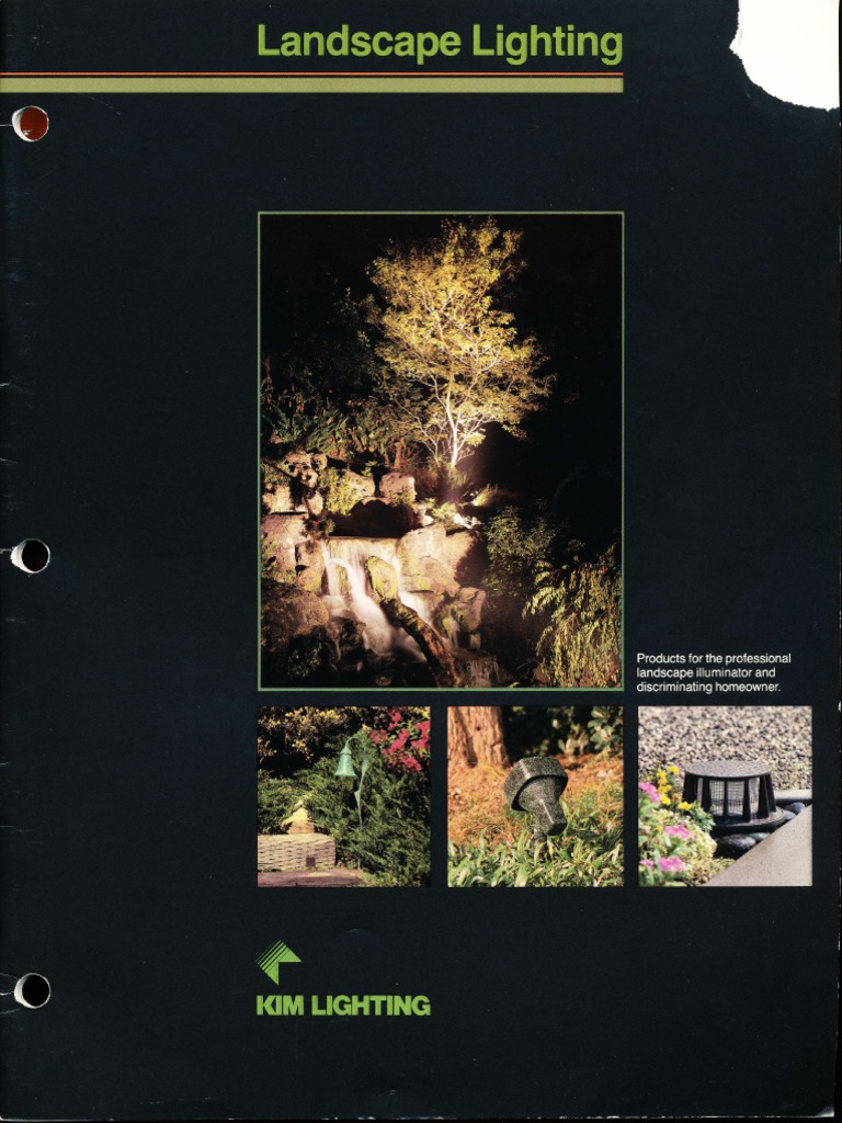 Kim Lighting Landscape Lighting Catalog 1988 | PDF | Fluorescent Lamp |  Lighting
