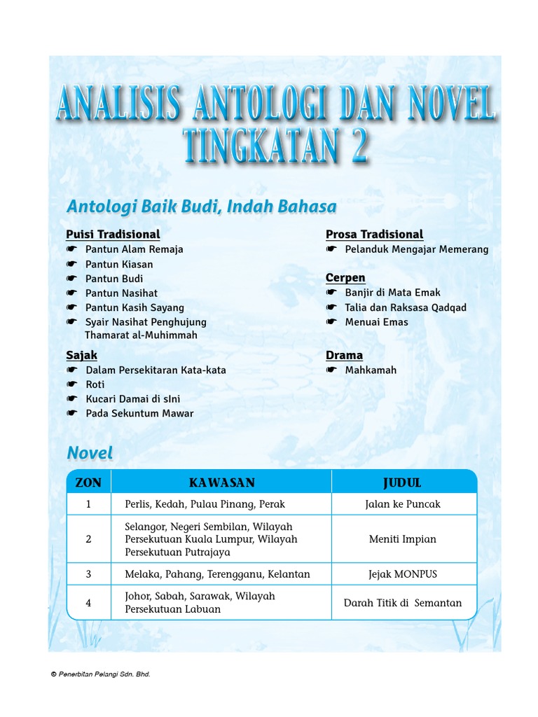 Pantun Nasihat Tingkatan 2