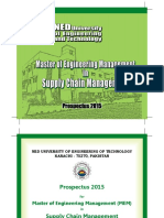 Prospectus of MEM Program at NED University PDF