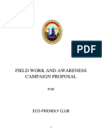 Field Work and Awareness Campaign Proposal: Eco-Friendly Club