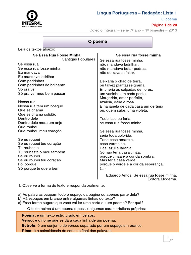 Interpretação Do Poema A Primavera Endoideceu Com Gabarito