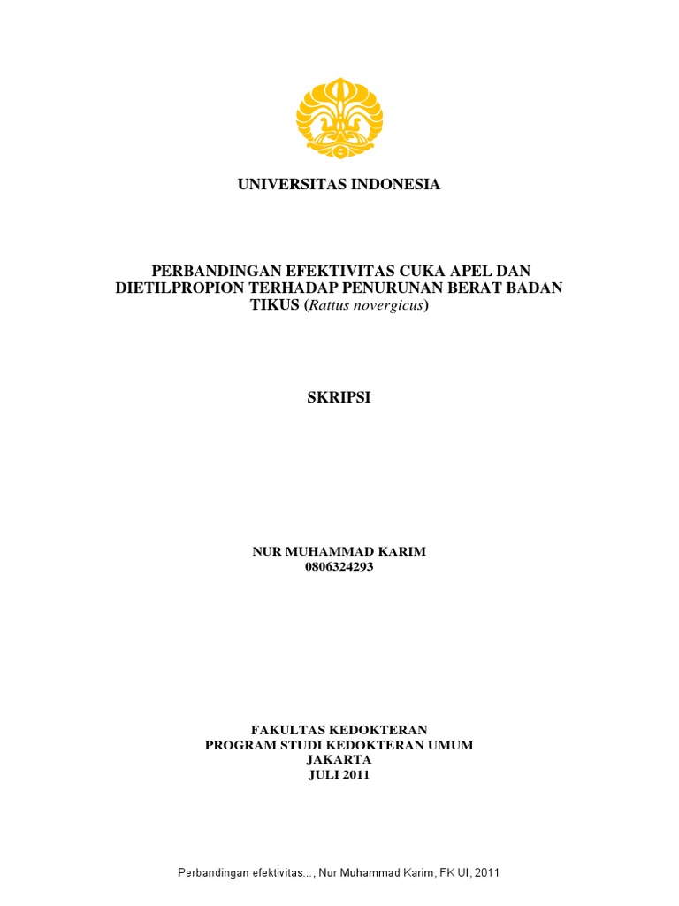 Skripsi Kedokteran Ui Ide Judul Skripsi Universitas