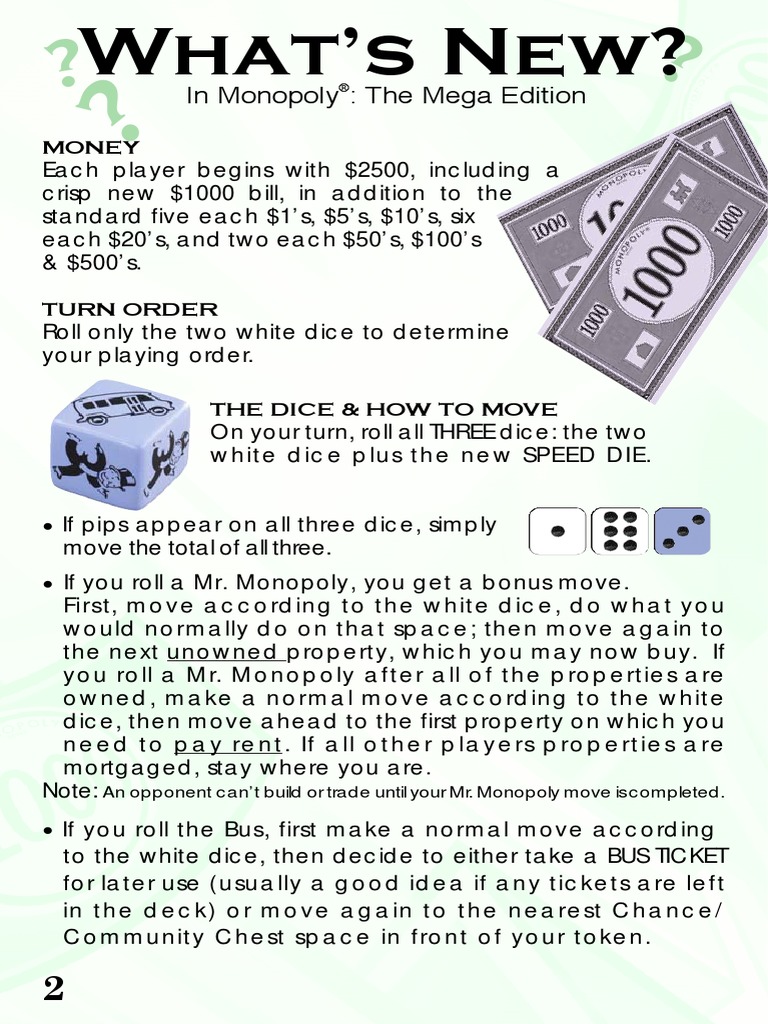 In Monopoly The Mega Edition Money PDF Mortgages Loans