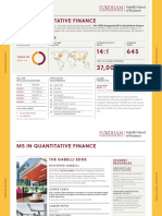 Ms in Quantitative Finance: Gabelli at A Glance