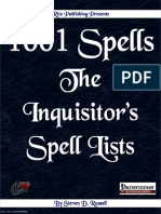 1001 Spells Inquistiors Spell Lists (PFRPG) Free Preview