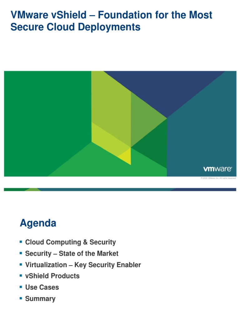 VMware Vshield Presentation PP en Dec10 | PDF | Virtual Machine | Cloud ...