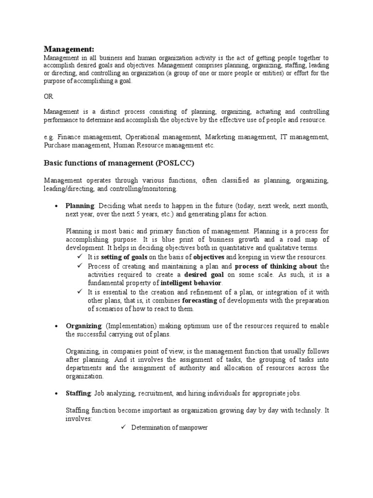 Management | PDF