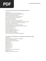 Network Management Science