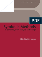 Symbolic Methods in Control System Analysis and Design (IET Control Engineering Series Vol. 56)