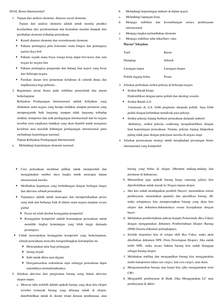 Soal essay bisnis internasional picture