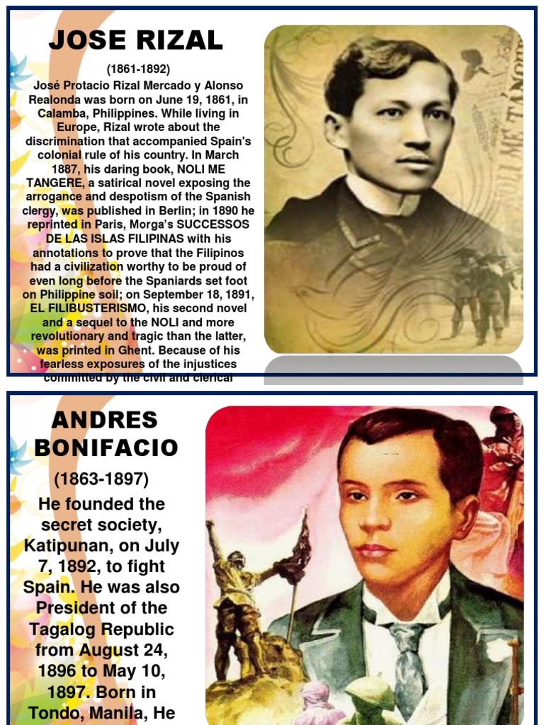 Rizal and Bonifacio: Heroes of Freedom | PDF | Philippines | Armed Conflict