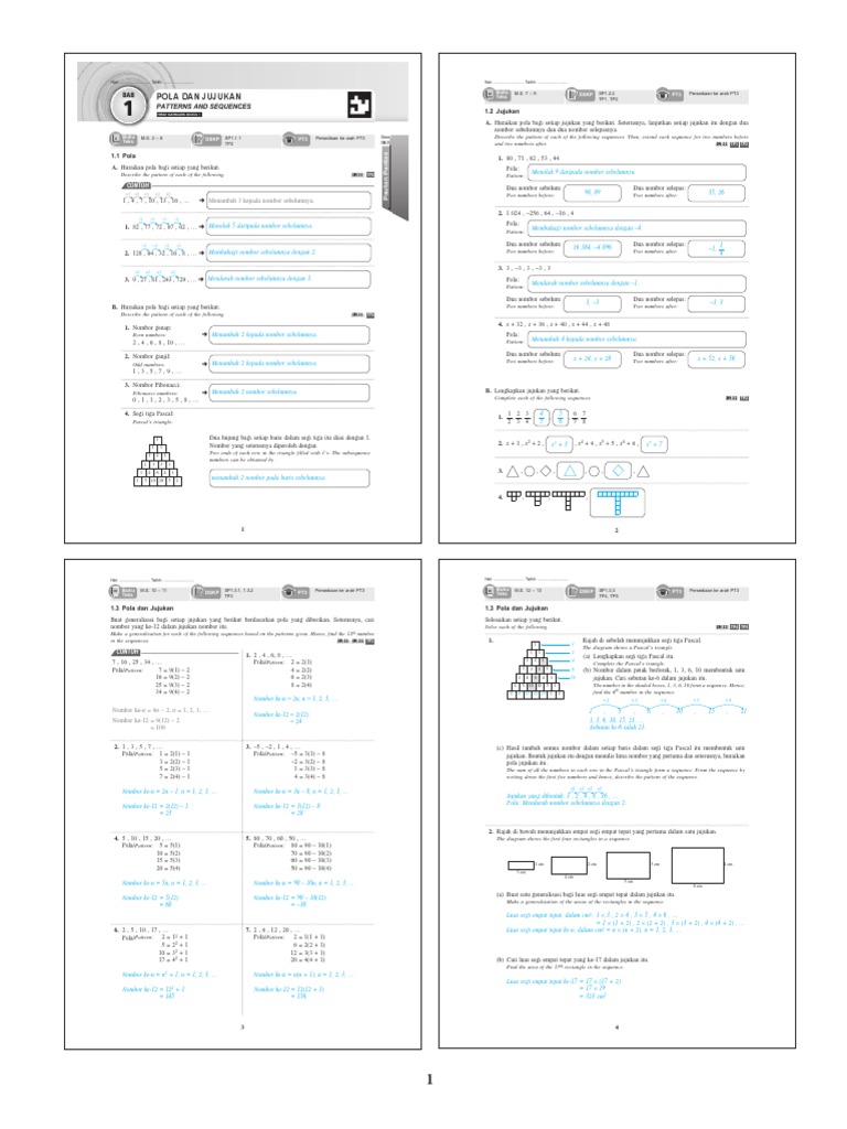 Jawapan Lengkap Matematik Tingkatan 2 Bahagian A