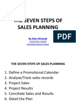 The Seven Steps of Sales Planning: by Alain Winandy