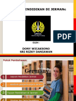 Sistem Pendidikan Di Jermanc: Oleh: Dony Wicaksono Sri Rizky Daniawan