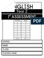 Year 2 1st Assessment 2018