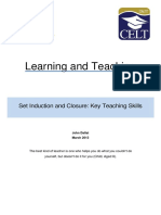 Best Practice Guide - Set Induction & Closure