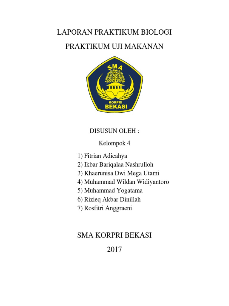 Contoh Laporan Praktikum Tentang Uji Makanan - Kumpulan Contoh Laporan