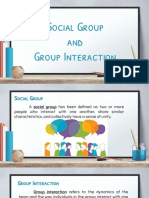 Social Group and Group Interaction