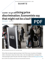 Uber Price Discrimination