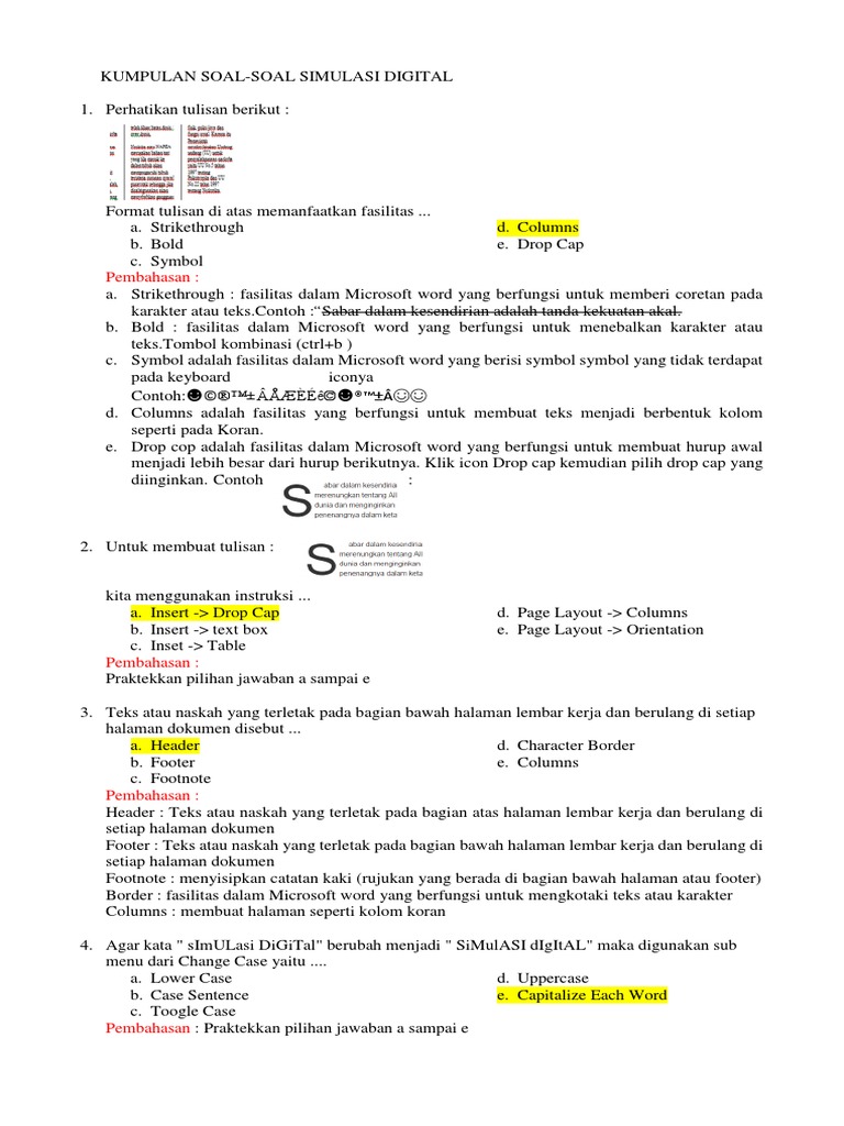 Contoh Soal Simulasi Digital Semester 2 - Berbagi Contoh Soal