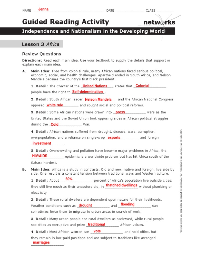 The Mcgraw Hill Panies World History Worksheet Answers Worksheet List