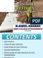 Applications Of: Geotextiles