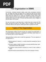 File Organization in DBMS