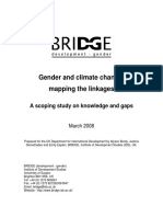 DFID Gender Climate Change.mapping the Linkages