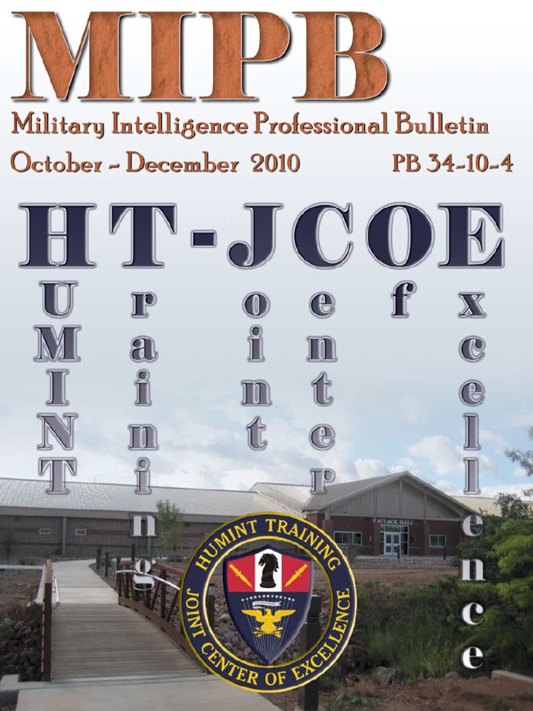 HT-JCOE: Advancing HUMINT Training | PDF | Non Commissioned Officer ...