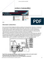 Electronic Carburettors (Automobile) PDF