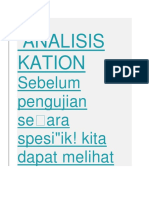 Analisis Kation