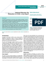 Management of Neglected Obturator Hip Dislocation in a Child a Case Report